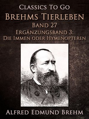 cover image of Brehms Tierleben. Band 27.Ergänzungsband 3